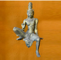 PRO - A001 - Dolomite with Copper Colour Bodhisattva Avalokitesvara Statue