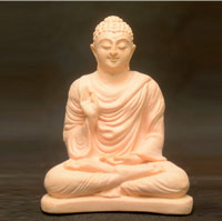 PRO-B015 - Pink Dolomite Ashirwad Mudra Buddha Statue