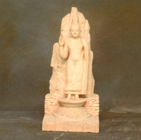 PRO-B026 - Pink Dolomite Aukana Buddha Statue