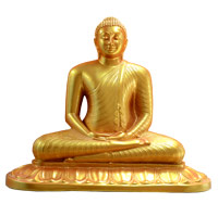 PRO - B004 - Gold Colour with Dolomite Samadhi Buddha Statue