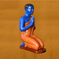 PRO-B029 - Coloured Dolomite Agrash Shavaka Statue