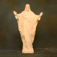 PRO - D006 - Pink Dolomite Jesus Statue